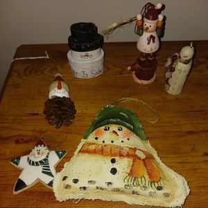 Cute country snowman ornaments